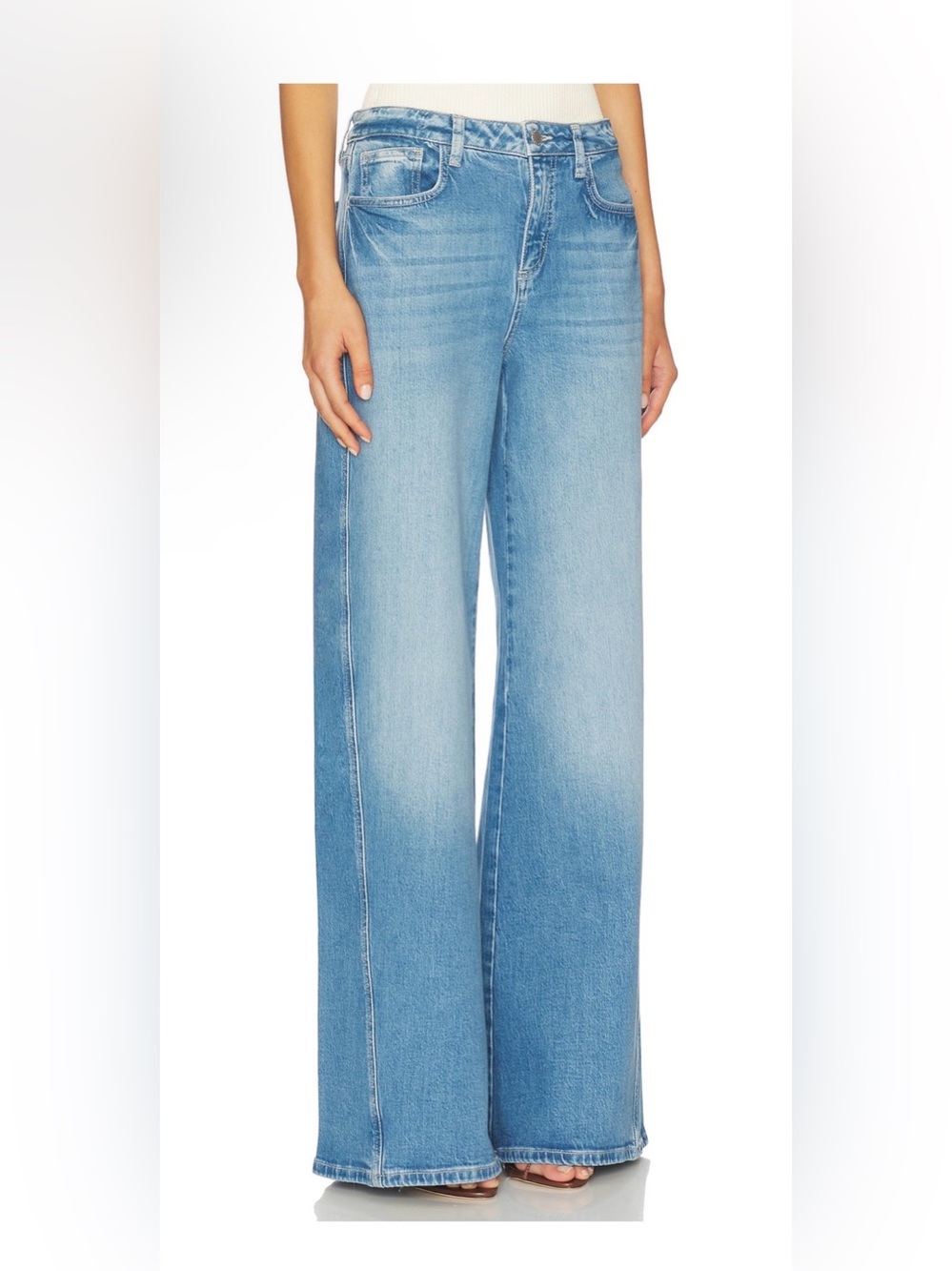 NWT L’Agence Beau Wide Leg High Rise Jeans 27